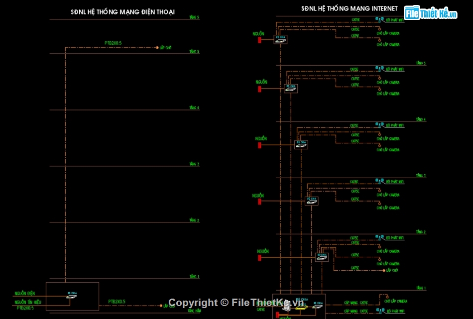 Cấp điện nước shophouse,Bản vẽ M&E Shophouse 5 tầng,autocad điện nước,Hệ thống điện nước điều hòa